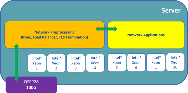 Network Preprocessing no SmartNIC